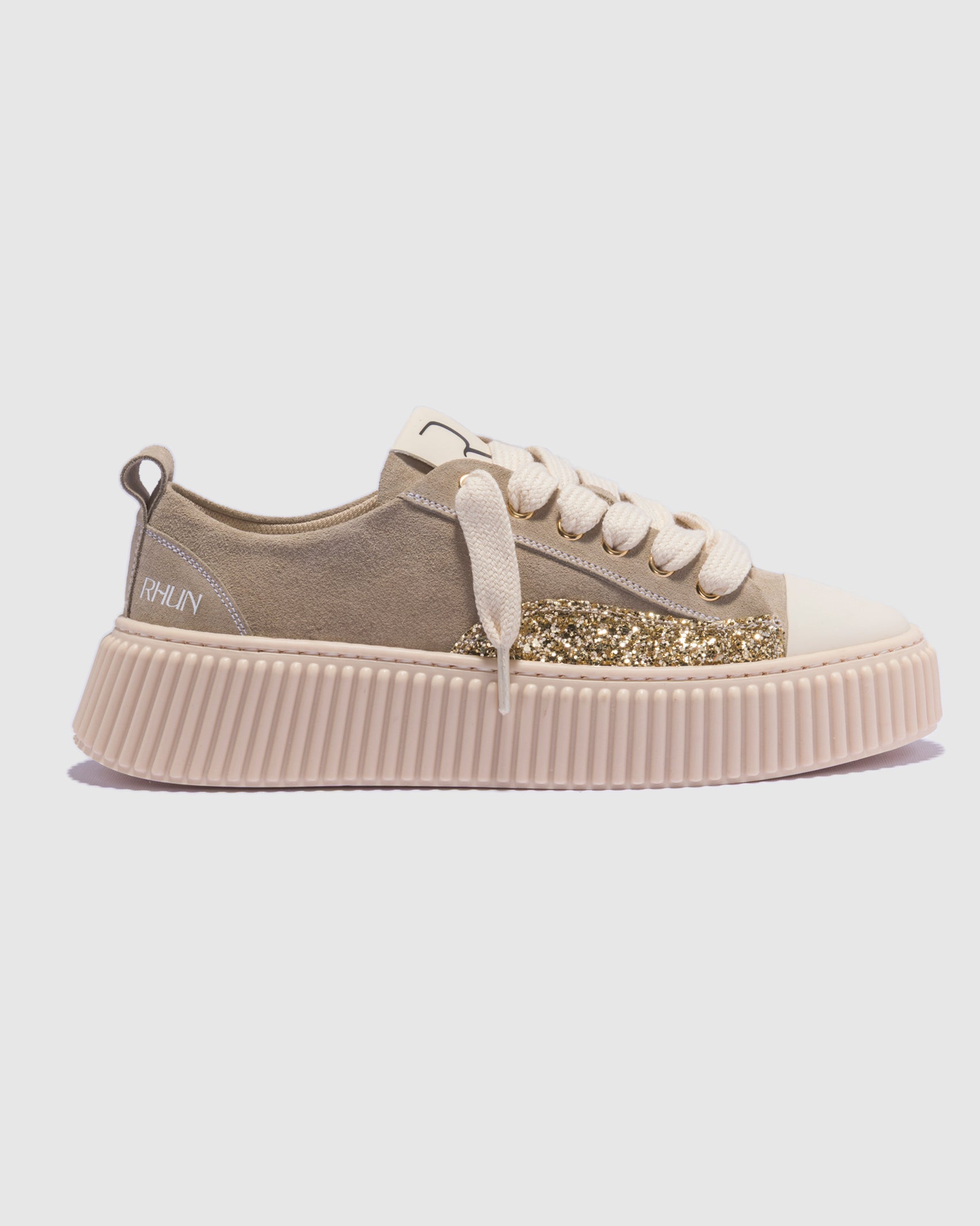 Sneakers 2020 Treble Beige Suede Glam