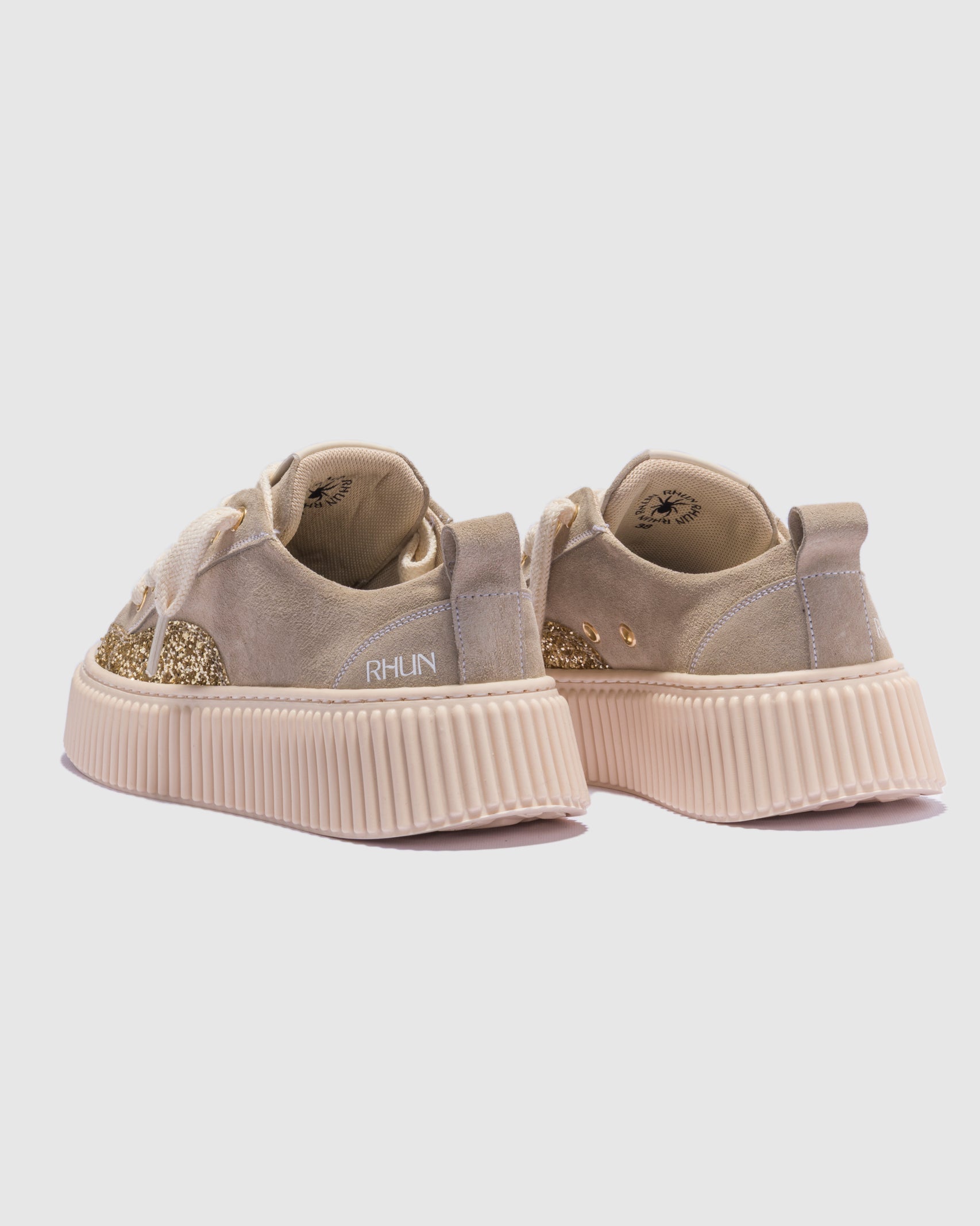 Sneakers 2020 Treble Beige Suede Glam