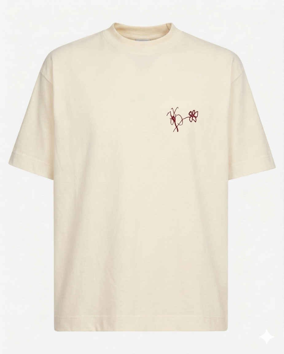T-SHIRT FLOWER BEIGE