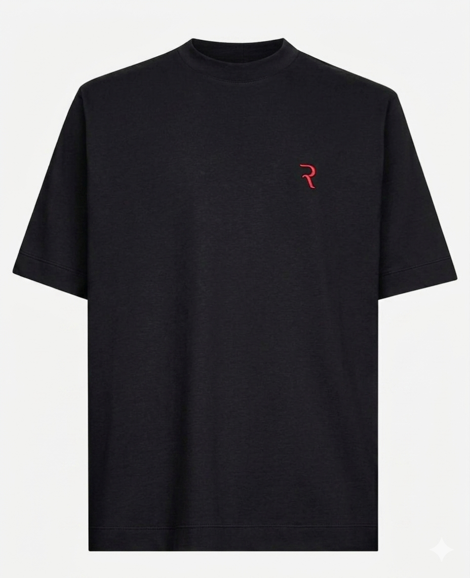 T-SHIRT R NERA/ROSSA